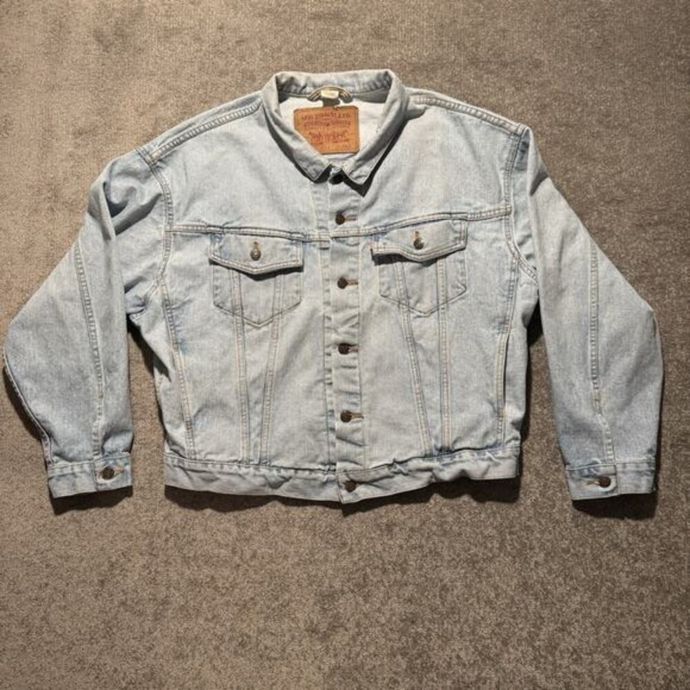 Vintage Levi's Strauss & Co 70598 4834 Trucker Denim Jean Jacket XL Western Work